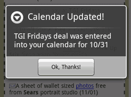 Step 2 - Tap OK to confirm!